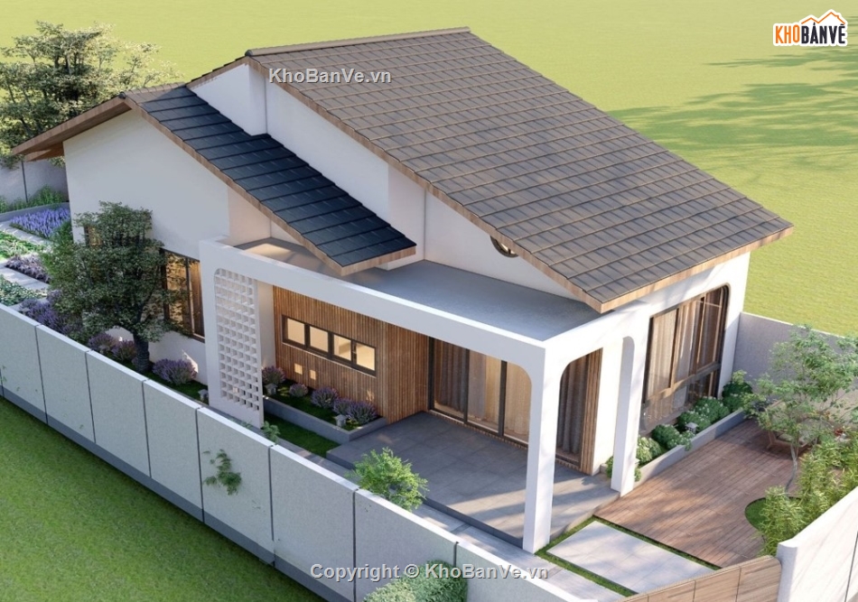 nhà 1 tầng,nhà dân 1 tầng,bản vẽ nhà dân,nhà cấp 4