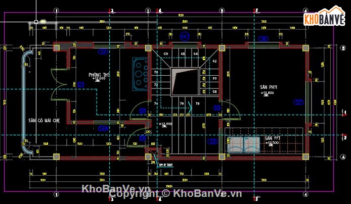 Nhà lệch tầng,Nhà phố 4 tầng,Nhà phố lệch tầng