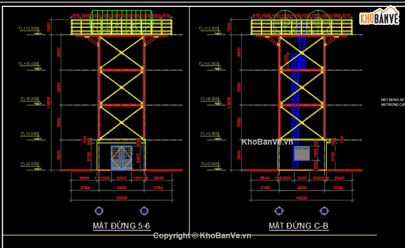 tháp nước bằng thép,tháp nước 50m3,tháp nước bằng thép file cad,tháp nước bằng thép 50m3,tháp nước