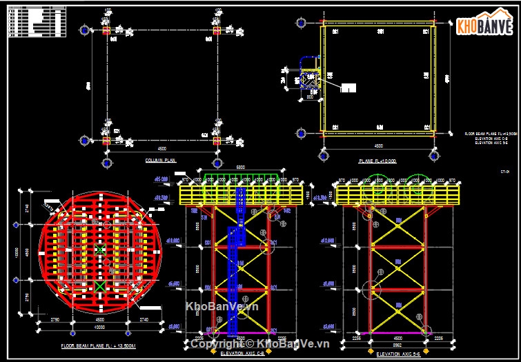 tháp nước bằng thép,tháp nước 50m3,tháp nước bằng thép file cad,tháp nước bằng thép 50m3,tháp nước