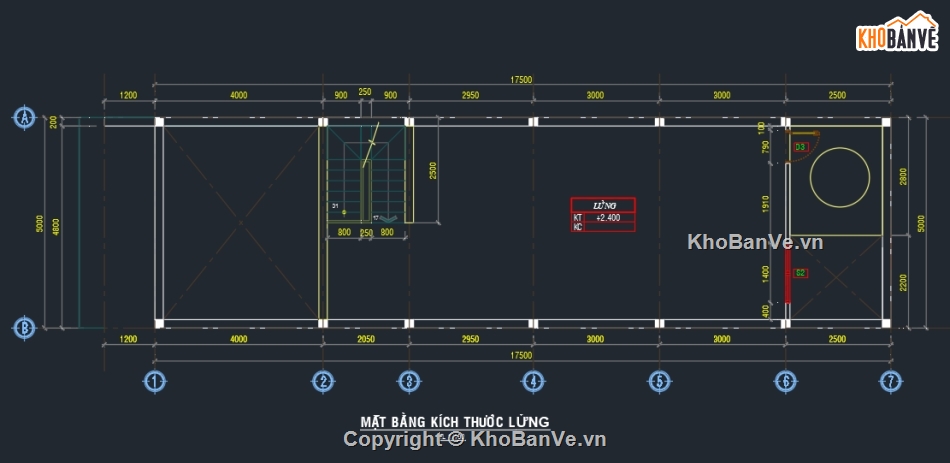 Bản vẽ nhà gác lửng 5x17,Bản vẽ nhà gác lửng,Bản vẽ nhà gác lửng đẹp