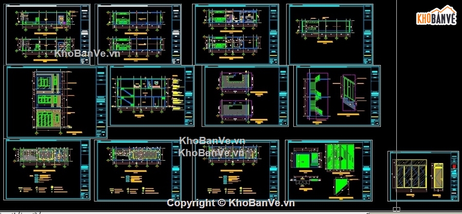 Nhà phố 3 tầng 5x20m,File cad nhà phố 3 tầng,bản vẽ nhà phố 3 tầng,nhà phố 3 tầng file cad,file autocad nhà phố 3 tầng