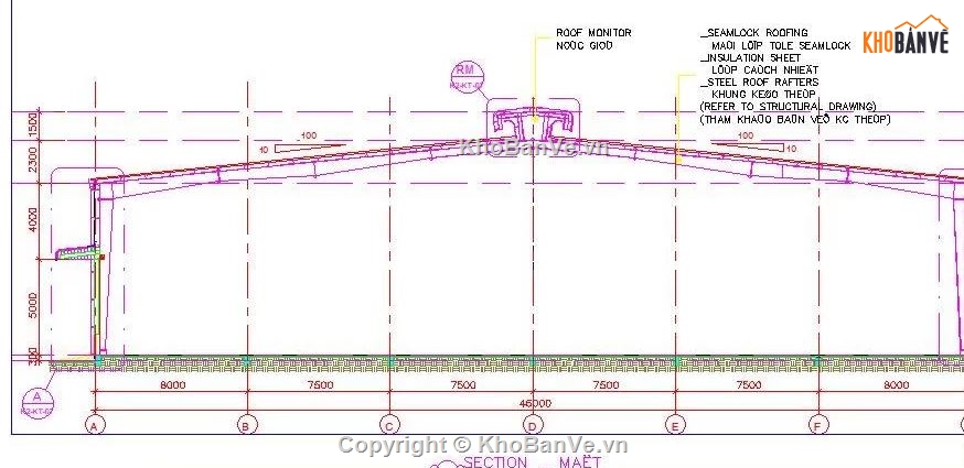 Bản vẽ nhà thép,bản vẽ nhà kho bằng thép 46×97.5m,nhà kho bằng thép 46×97.5m vs 46×82.5m