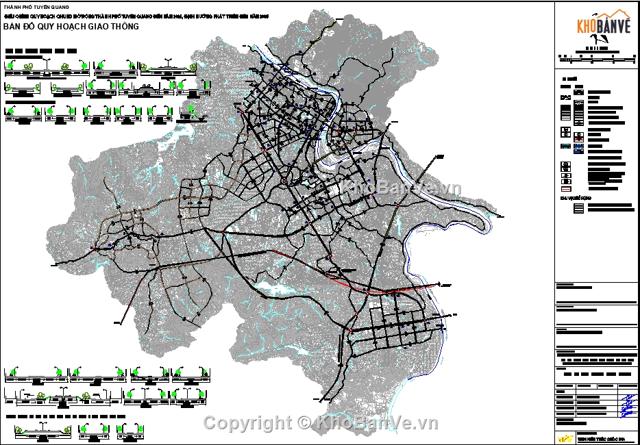 quy hoạch thành phố tuyên quang,Hồ sơ quy hoạch thành phố,quy hoạch giao thông