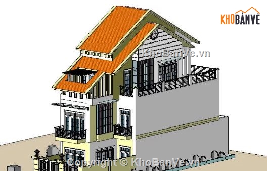 biệt thự 3 tầng,revit biệt thự 3 tầng,biệt thự 3 tầng file revit,file revit biệt thự 3 tầng