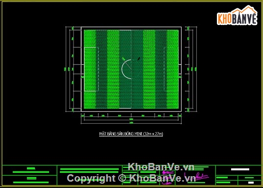 Cad Sân bóng đá,sân bóng mini,Bản cad Sân bóng đá,File cad Sân bóng đá,sân bóng đá