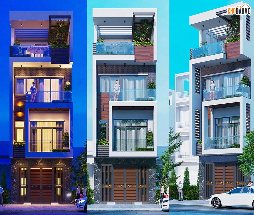 nhà phố 4 tầng,mặt bằng nhà phố 5mx18m,bản vẽ nhà phố 3 tầng,file cad nhà phố 4 tầng,mẫu nhà phố 4 tầng