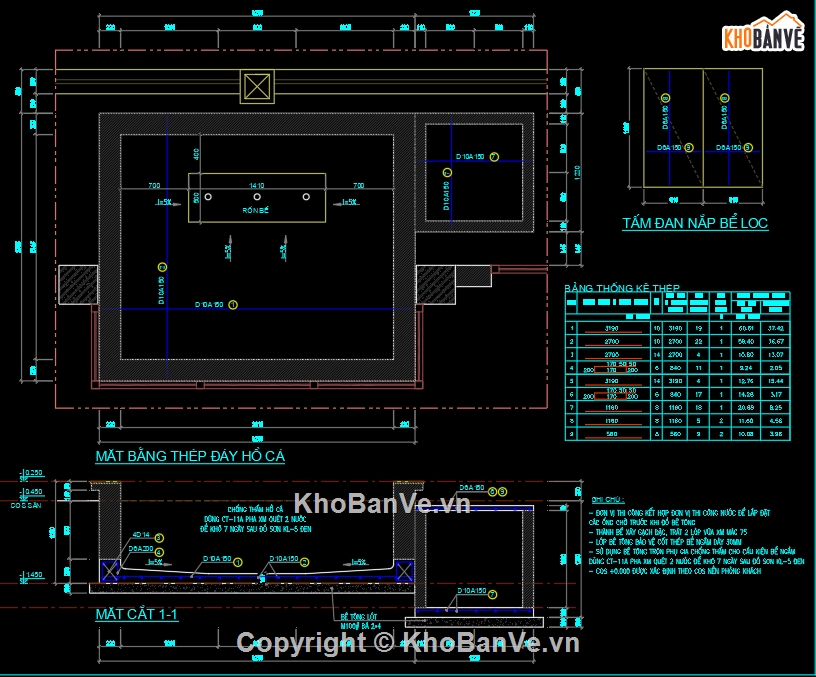 Hồ sơ thiết kế,thiết kế bể cá,bể cá,thiết kế chi tiết bồn bể