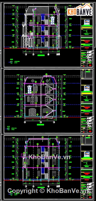 Cad biệt thự 3 tầng 1 tum,Bản vẽ biệt thự 3 tầng 1 tùm,thiết kế biêt thự 3 tầng,bản vẽ biệt thự 3 tầng,file cad biệt thự 3 tầng