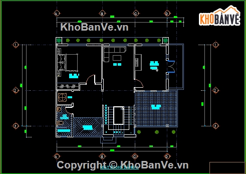 biệt thự 2 tầng mái thái,biệt thự đẹp 2 tầng mái ngói,bản vẽ biệt thự 2 tầng