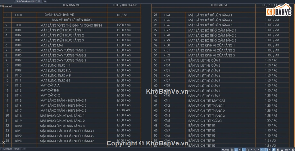 Hồ sơ thiết kế Spa,thiết kế autocad spa,Bản vẽ cad spa,Bản vẽ spa 3 tầng,File cad thiết kế spa,thiết kế spa 3 tầng