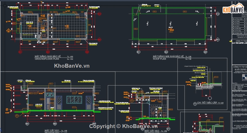 nhà bảo vệ,thiết kế nhà bảo vệ,file autocad nhà bảo vệ