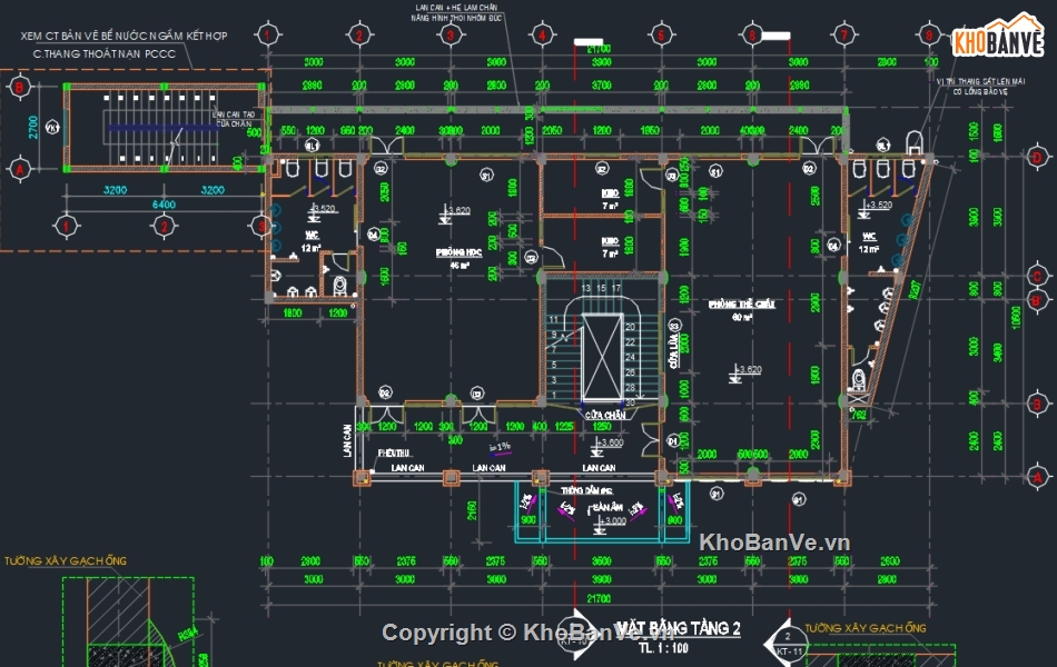 trường mầm non,Bản vẽ trường mầm non,file cad trường mầm non