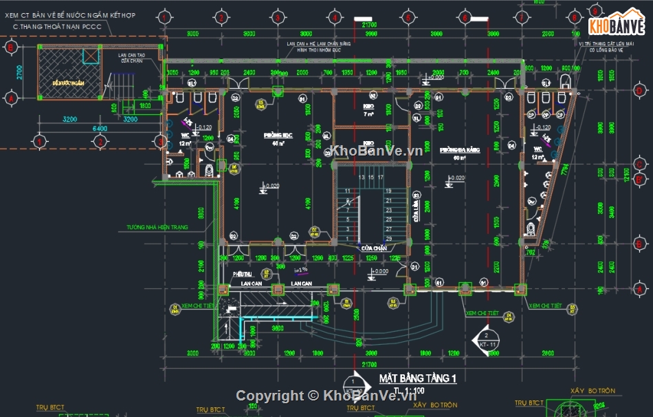 trường mầm non,Bản vẽ trường mầm non,file cad trường mầm non