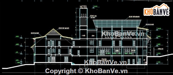 Khách sạn Blue Moon,khách sạn,file cad khách sạn