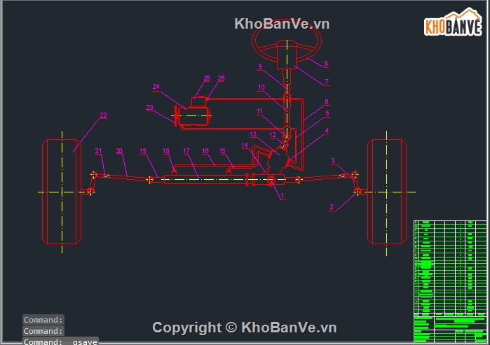 ĐỒ ÁN HỆ THỐNG LÁI  HYUNDAI SANTAFE,BÃN VẼ CAD HỆ THỐNG LÁI HYUNDAI SANTAFE,HỆ THỐNG LÁI  HYUNDAI SANTAFE,KHAI THÁC KĨ THUẬT HỆ THỐNG LÁI  HYUNDAI SANTAFE