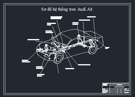 Hệ thống treo khí  nén điện tử,Hệ thống treo Audi A8,Đồ án khai thác kĩ thuật  AudiA8,Hệ thống treo khí nén điện tử trên AudiA8,Đồ án hệ thống treo khí nén điện tử trên Audi A8