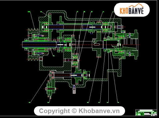 trục chính máy tiện,Cơ khí,Máy tiện T616,cad móc tiện