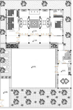 cad nhà thờ họ 5 gian,file cad nhà thờ họ 5 gian,nhà thờ họ 5 gian