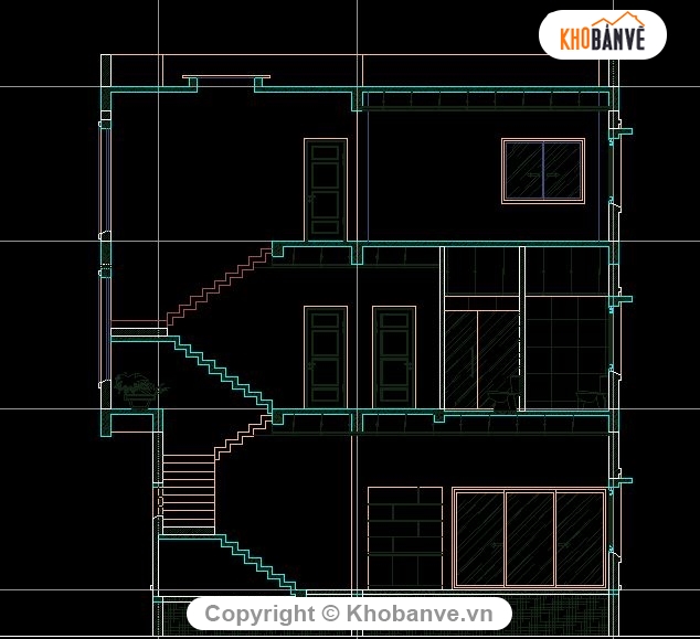 bản vẽ nhà phố 3 tầng,nhà 3 tầng có phối cảnh,mẫu nhà 3 tầng đẹp