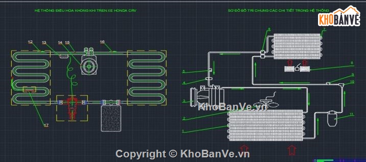 hệ thống điều hòa,hệ thống điều hòa không khí,điều hòa không khí honda crv