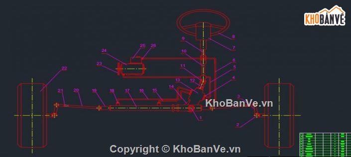 Đồ án hệ thống lái,hệ thống lái xe,hệ thống lái xe santafe