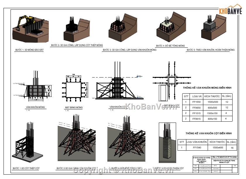 Đồ án,thi công,kết cấu móng,thi công móng
