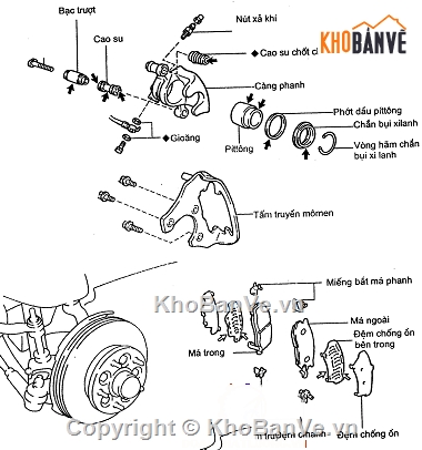 Đồ án,Đồ án phanh,hệ thống phanh xe Toyota