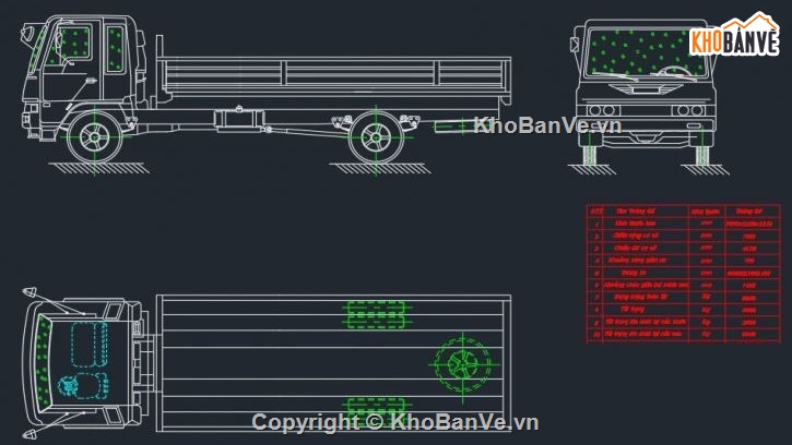 thiết kế ô tô tải,đồ án thiết kế ô tô tải,đồ án ô tô