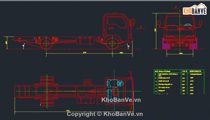 thiết kế ô tô tải,đồ án thiết kế ô tô tải,đồ án ô tô