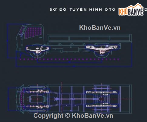 hệ thống treo xe tải,hệ thống treo xe tải huyndai,hệ thống treo xe tải file cad