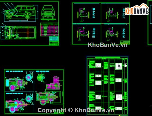 tính toán,thiết kế xe,Đồ án
