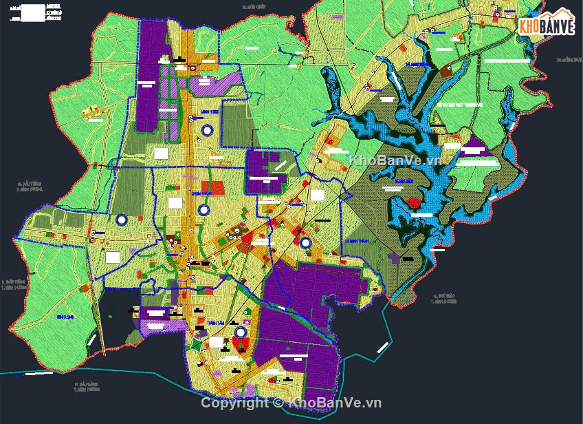 Quy hoạch chung đô thị Chơn Thành - Bình Phước 204,Bản vẽ file AutoCAD quy hoạch Chơn Thành - Bình Ph,File AutoCAD quy hoạch đô thị Chơn Thành - Bình Ph