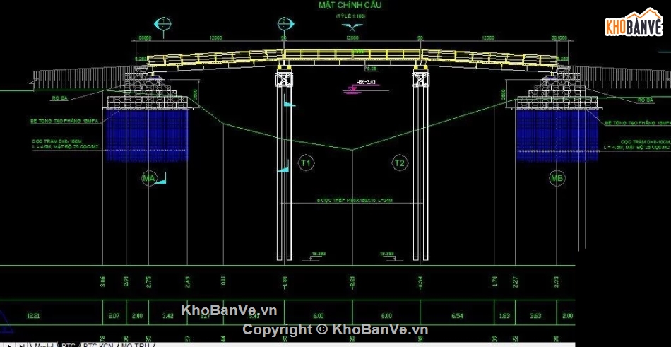 Cầu tạm,cầu,bản vẽ cầu tạm