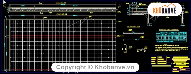 thiết kế cầu,Bản vẽ dầm T,Cầu 1 nhịp dầm T 9m,Bản vẽ cầu Xốp Xăng 2