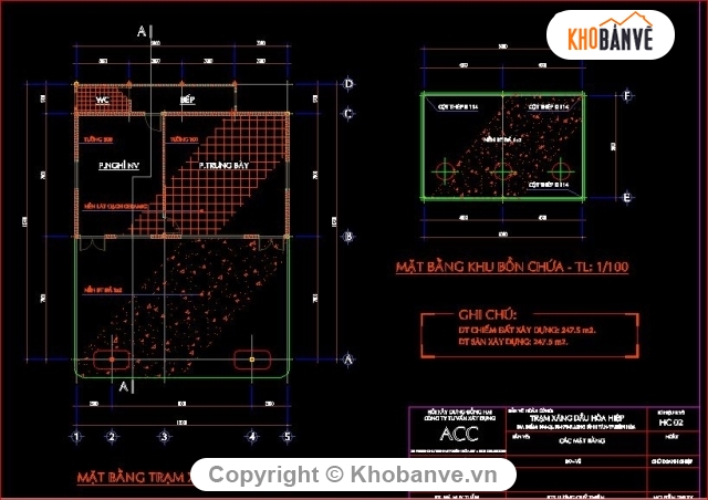 thiết kế cây xăng,bản vẽ cây xăng,trạm xăng dầu Hiệp Hòa,mẫu thiết kế cây xăng