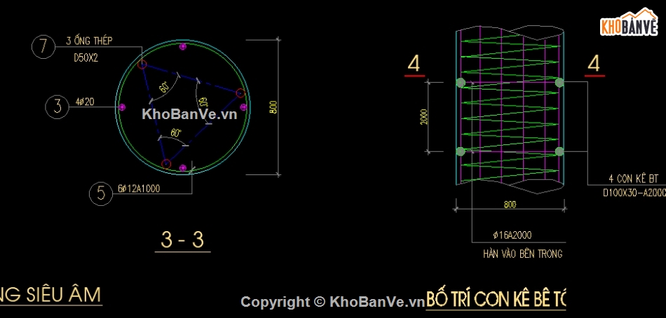 khoan nhồi,bản vẽ cọc khoan nhồi,bản vẽ dầm bản