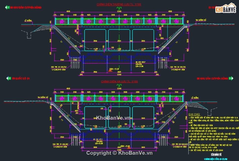 Bản vẽ cống hộp,cống hộp,Bản vẽ cad cống hộp