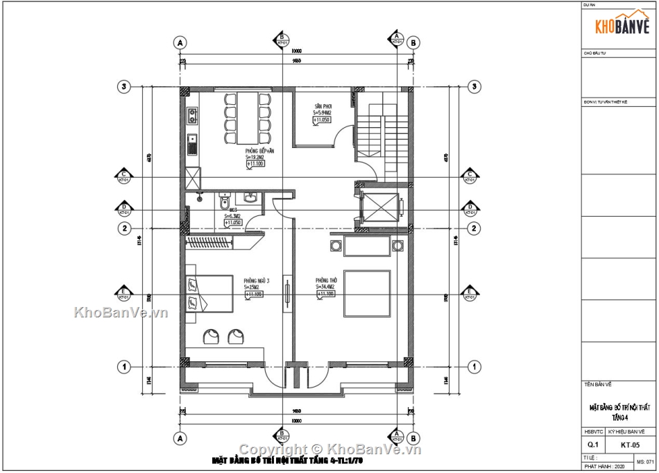 file cad kiến trúc nhà phố 4 tầng,Nhà 4 tầng tân cổ điển file autocad,Nhà phố tân cổ điển 10x14m