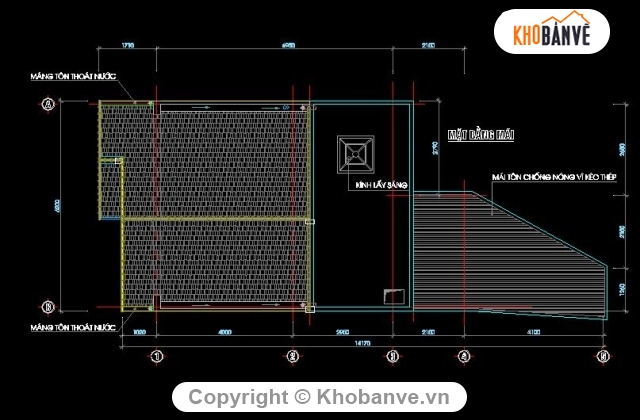 Bản vẽ nhà phố,kiến trúc 3 tầng,kiến trúc 2 tầng 1 tum,nhà phố 6x13m,Bản vẽ nhà phố 2 tầng 1 tum