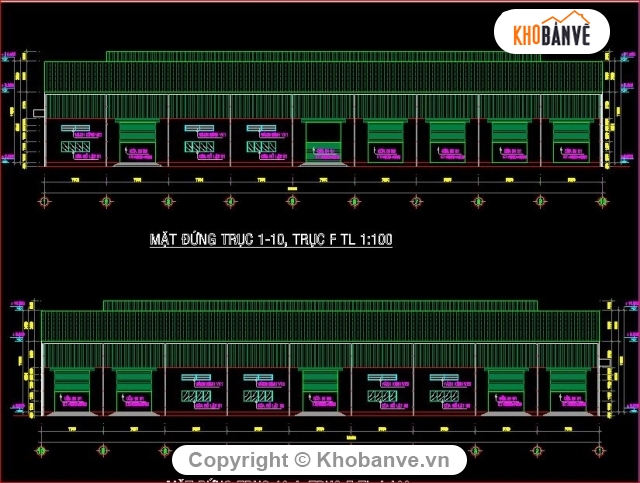 Xưởng sản xuất thủy sản,thiết kế Xưởng sản xuất,bản vẽ xưởng sản xuất thủy sản,xưởng sản xuất kích thước 63x65m