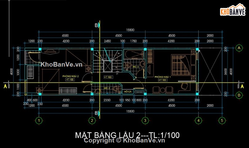 Bản vẽ nhà phố,nhà phố 4 tầng,nhà 4 tầng