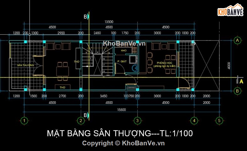 Bản vẽ nhà phố,nhà phố 4 tầng,nhà 4 tầng