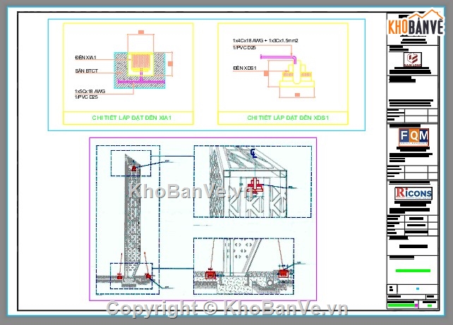 bản vẽ hoàn công,hệ thống chiếu sáng,hoàn công hệ thống chiếu sáng