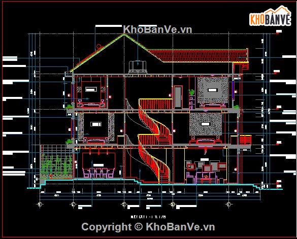 kiến trúc 3 tầng,Bản vẽ nhà 3 tầng,thiết kế nhà 3 tầng,bản vẽ,nhà phố