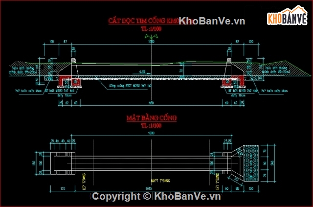 hầm thu nước sinh hoạt,thiết kế hầm thu nước,bản vẽ cống hộp,bản vẽ nước sinh hoạt