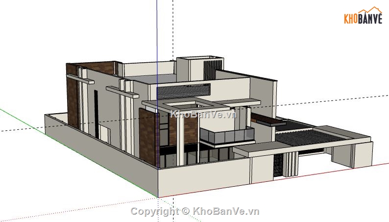 Biệt thự 1 tầng,model su biệt thự 1 tầng,biệt thự 1 tầng file su