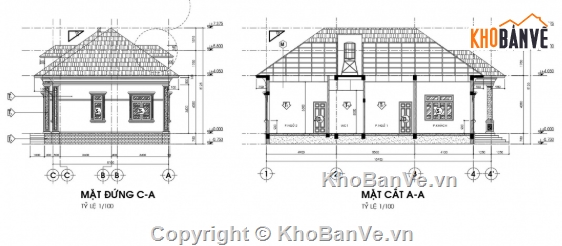 biệt thự 1 tầng,cad biệt thự 1 tầng,file cad biệt thự 1 tầng,biệt thự 1 tầng file cad