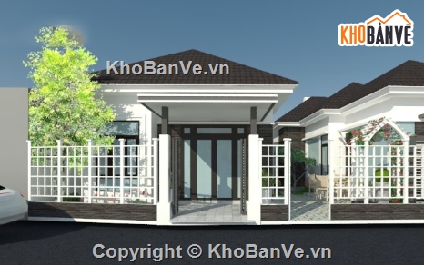 biệt thự 1 tầng,file cad biệt thự 1 tầng,cad biệt thự 1 tầng