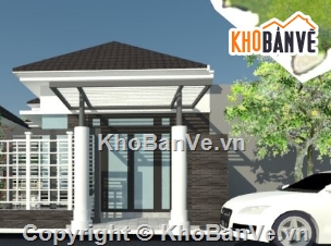 biệt thự 1 tầng,file cad biệt thự 1 tầng,cad biệt thự 1 tầng
